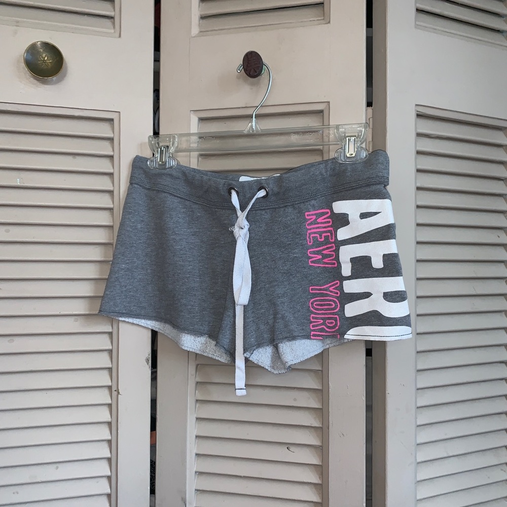 aeropostal soft grey shorts
